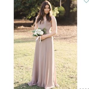 NWT Show Me Your MuMu Jenn Maxi Dress Camel Rose Size Large